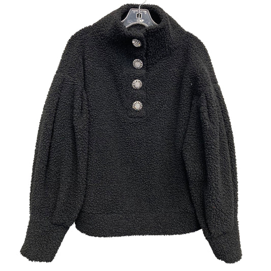 Jacket Faux Fur & Sherpa By Express In Black, Size:M
