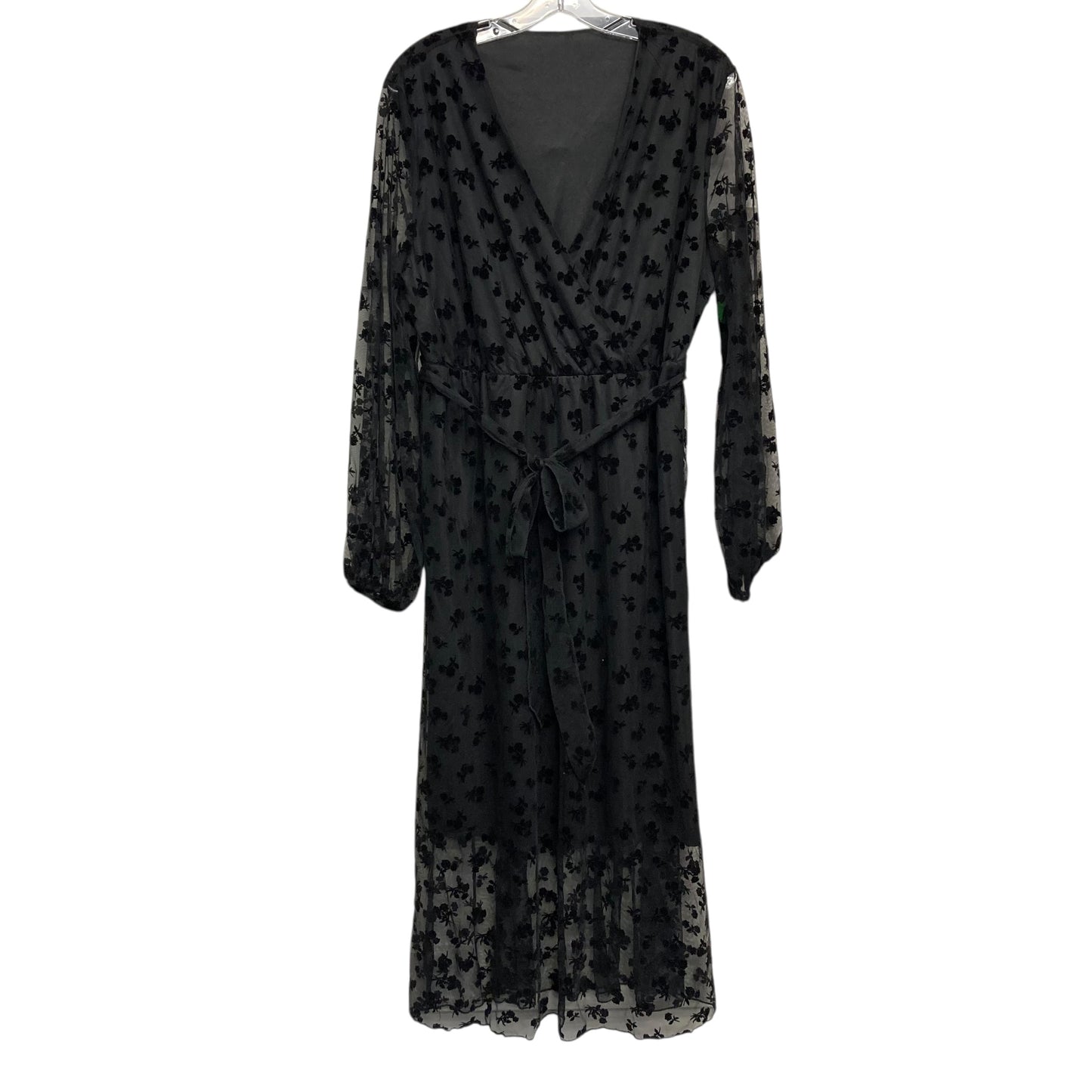 Dress Party Midi By Shein In Black, Size:1X
