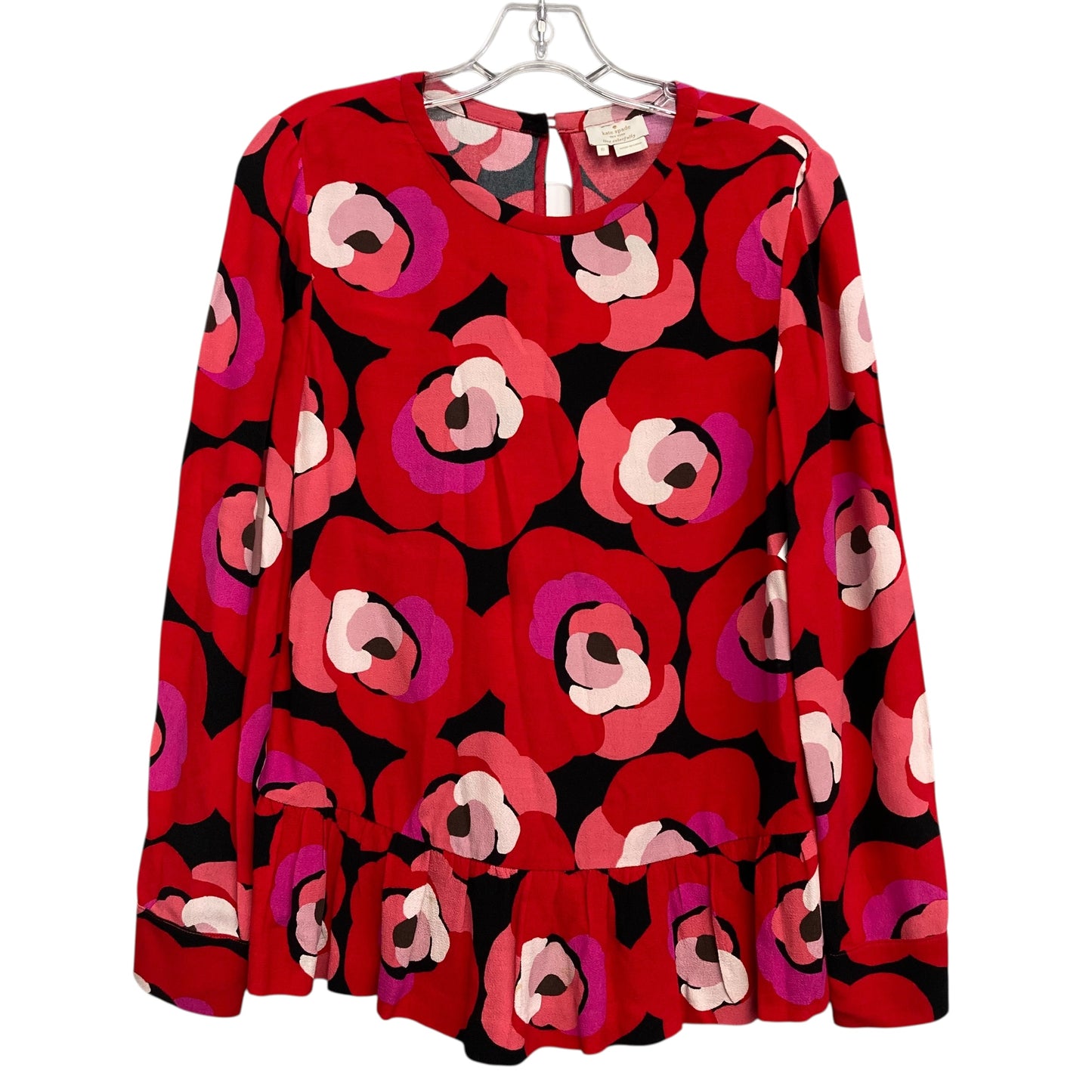 Top Ls Designer By Kate Spade In Floral Print, Size:S