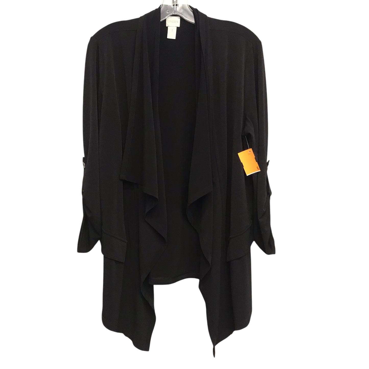 Sweater Cardigan By Chicos In Black, Size:M