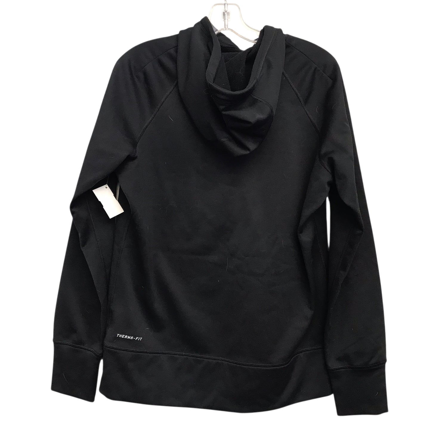 Athletic Sweatshirt Hoodie By Nike In Black, Size:L