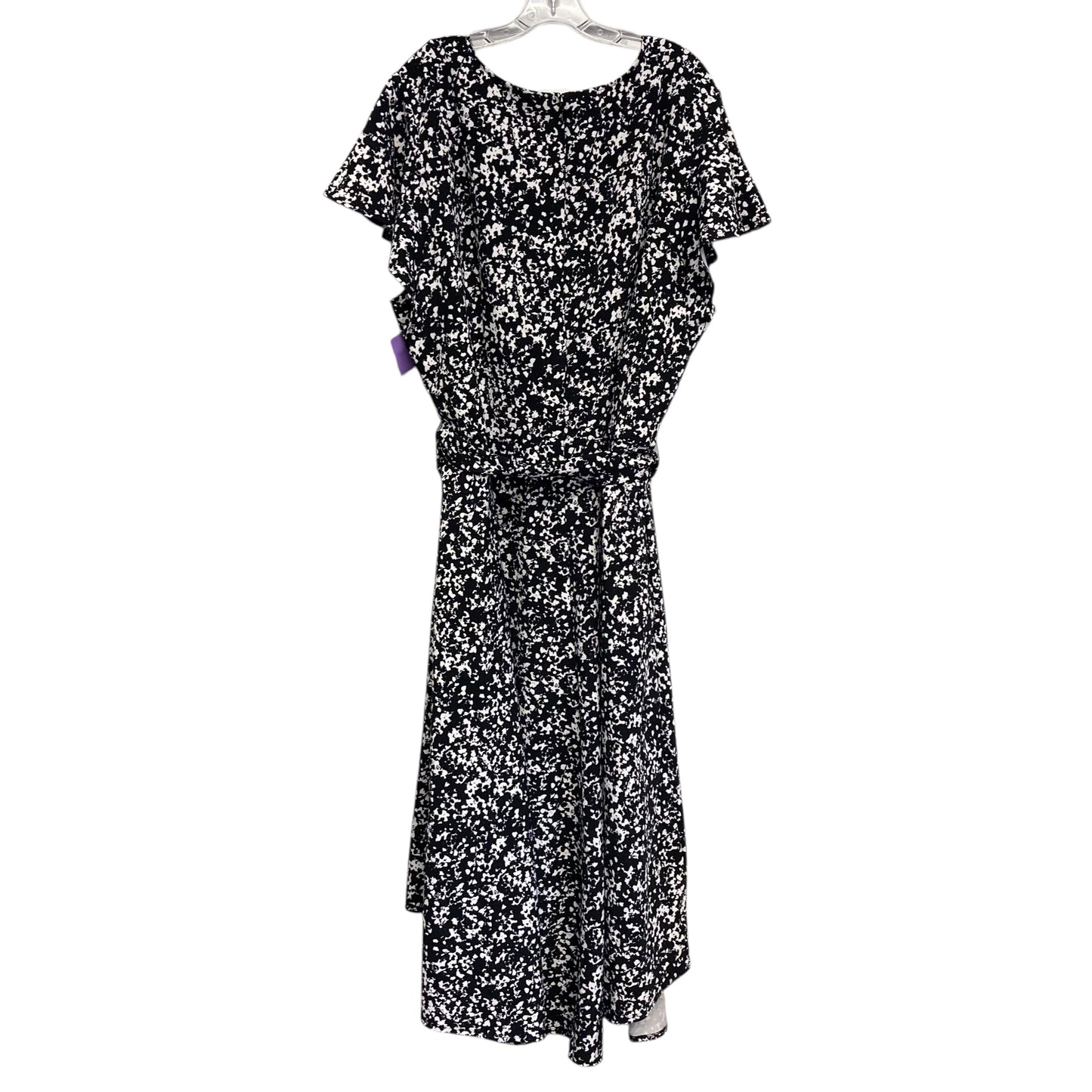 Dress Casual Maxi By Lane Bryant In Black & White, Size:4X