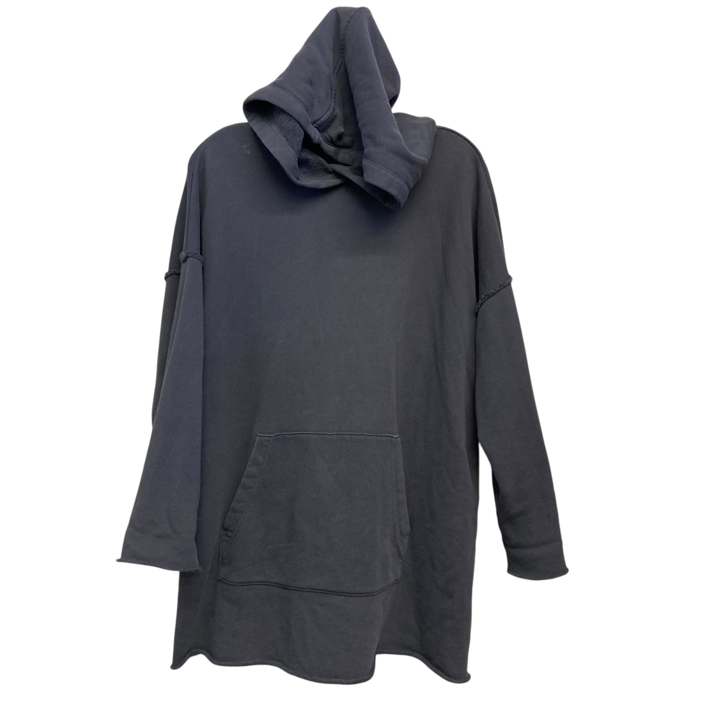 Sweatshirt Hoodie By Eileen Fisher In Grey, Size:Xs
