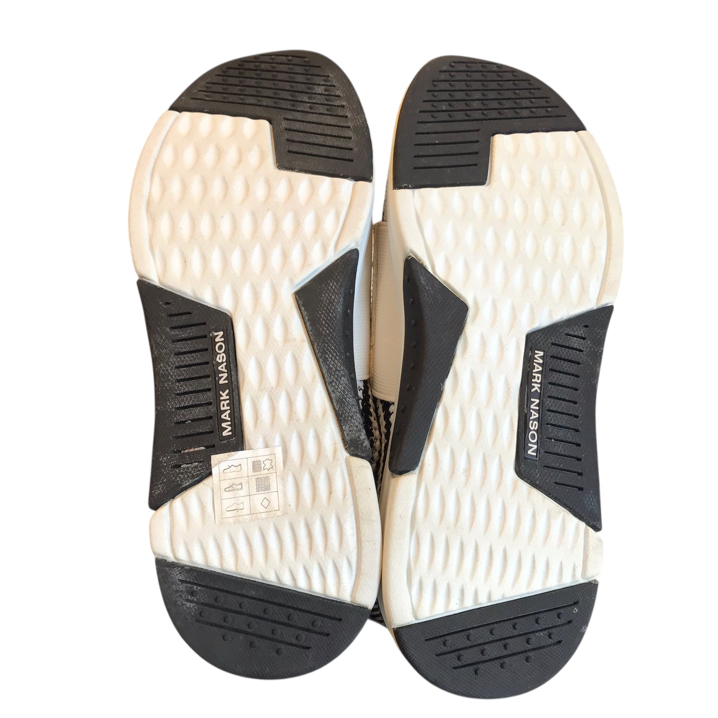 Shoes Sneakers Mark Nason In Black & White, Size:8