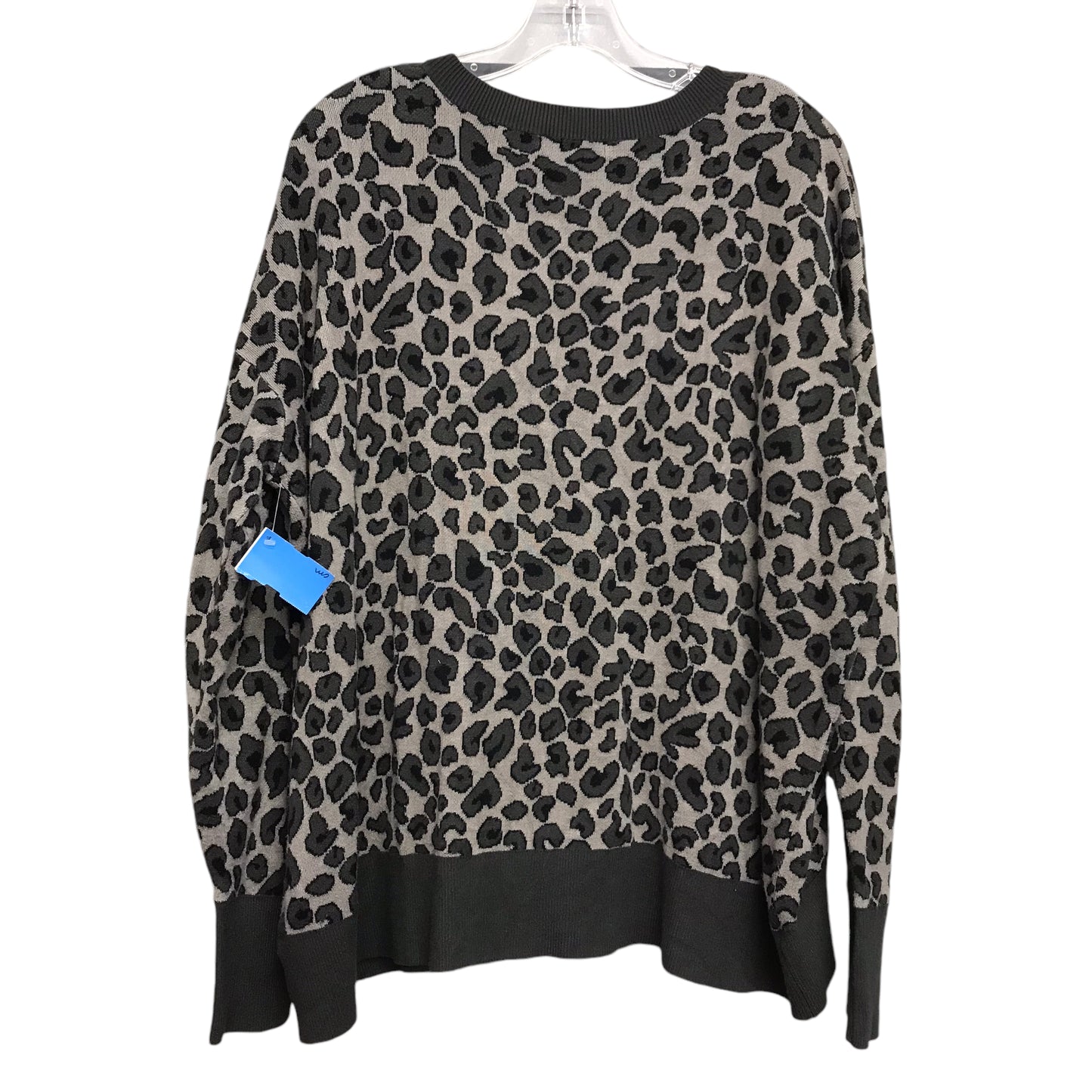 Sweater By Isaac Mizrahi In Animal Print, Size:1X