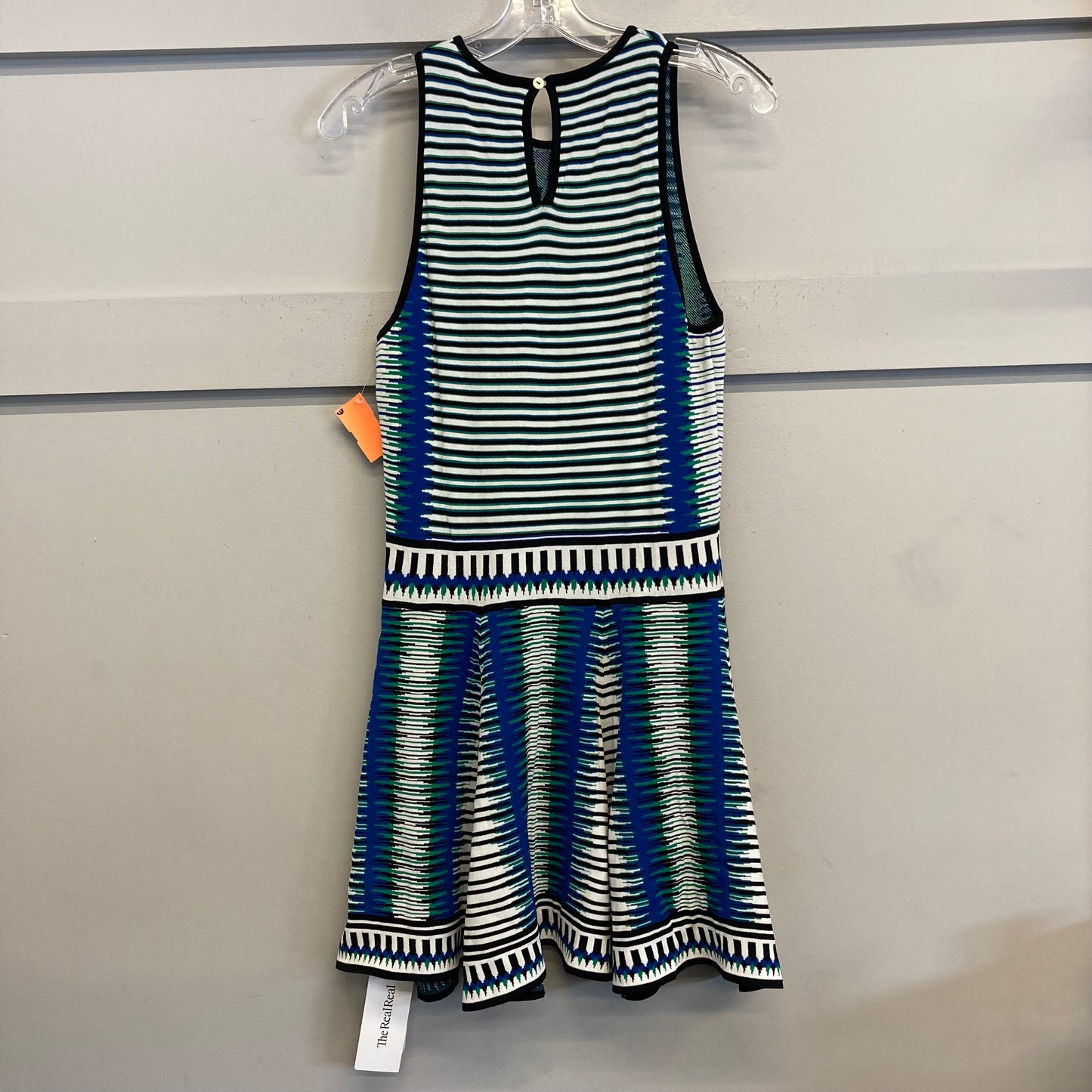 Dress Casual Short By Torn by Ronny Kobo In Blue & Green, Size:L