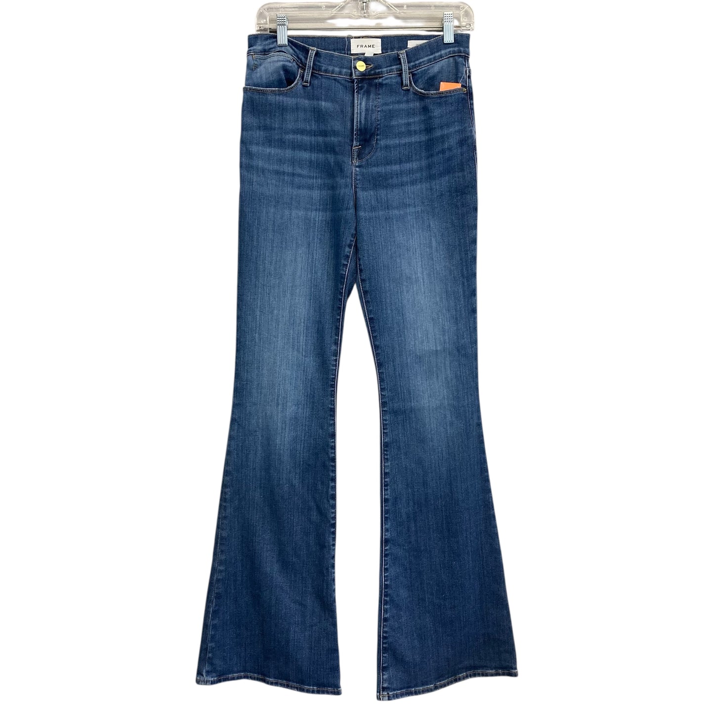 Jeans Boot Cut By Frame In Blue Denim, Size:8
