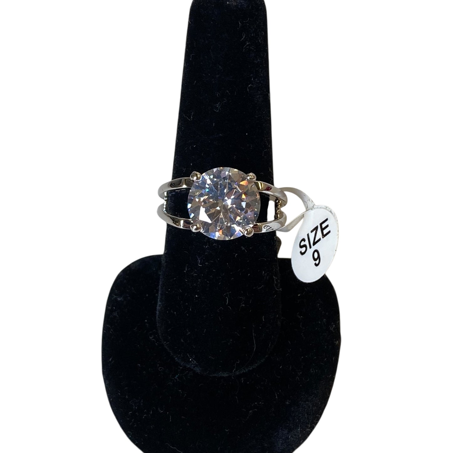 Ring Statement In Silver, Size:9