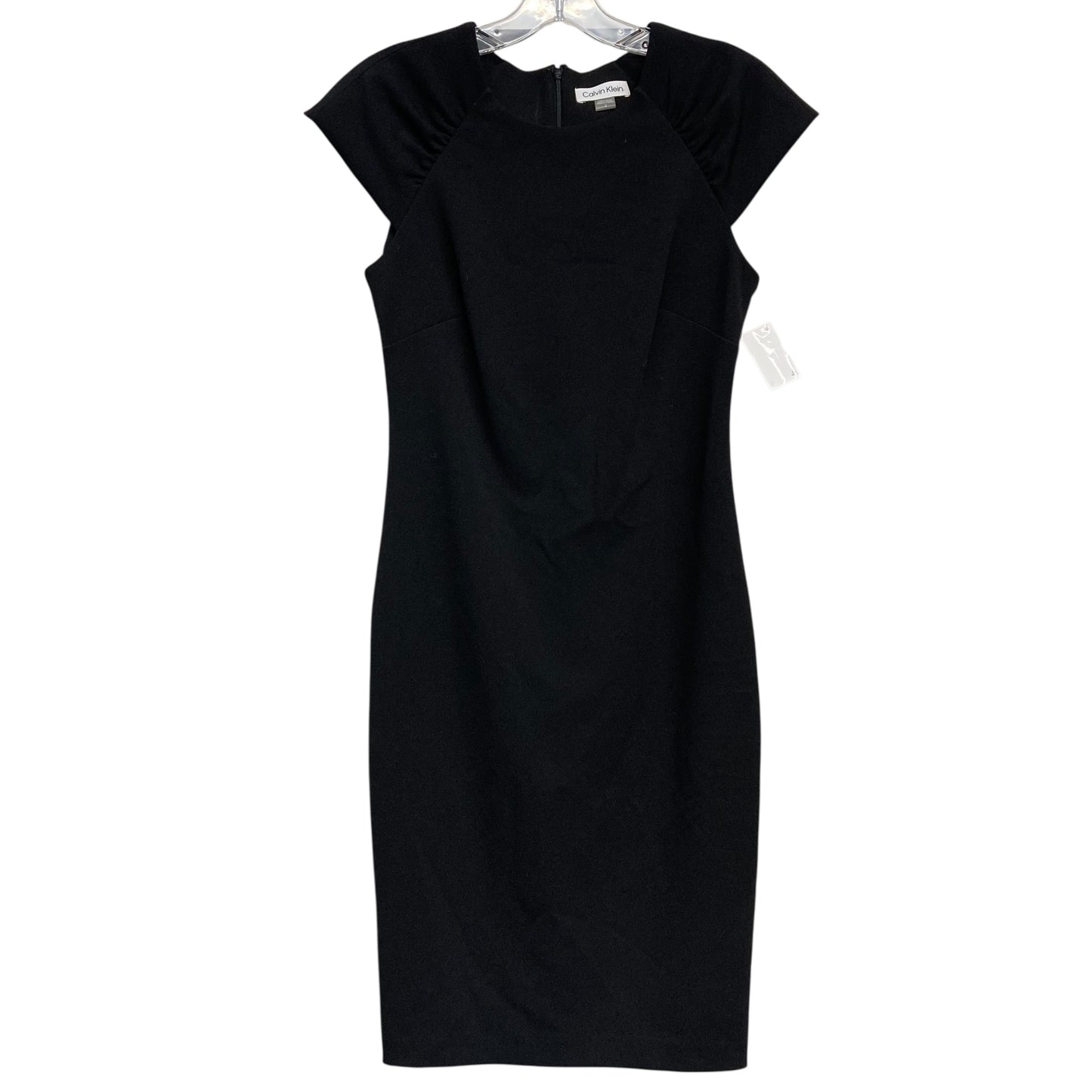 Dress Work By Calvin Klein In Black, Size:Xs