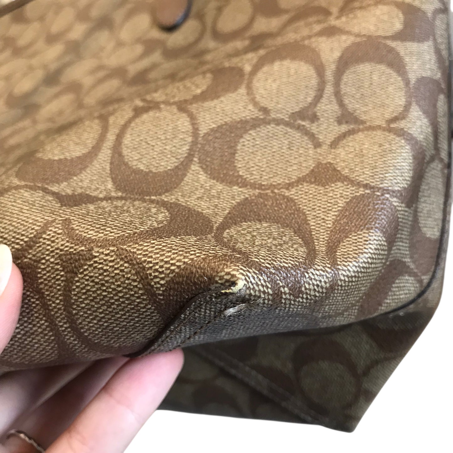Tote Designer By Coach In Brown, Size:Medium