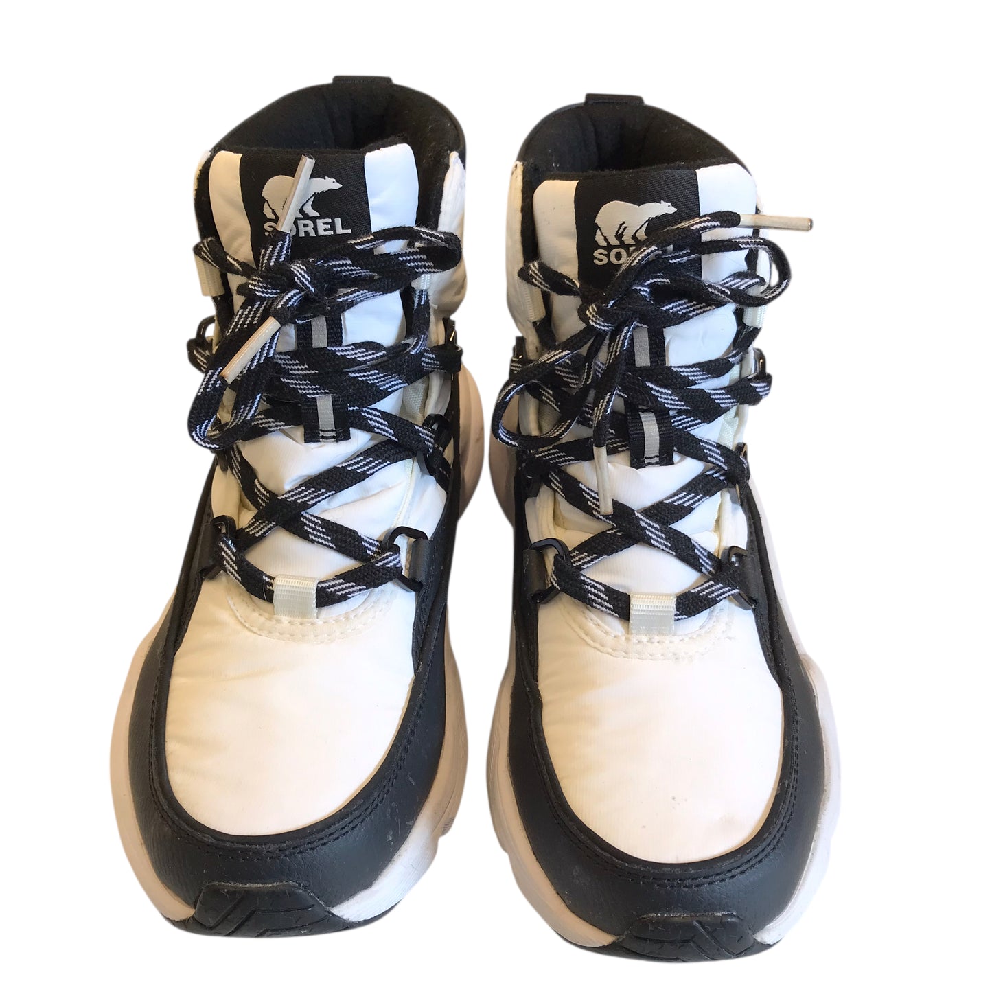 Boots Ankle By Sorel In Black & White, Size:7.5