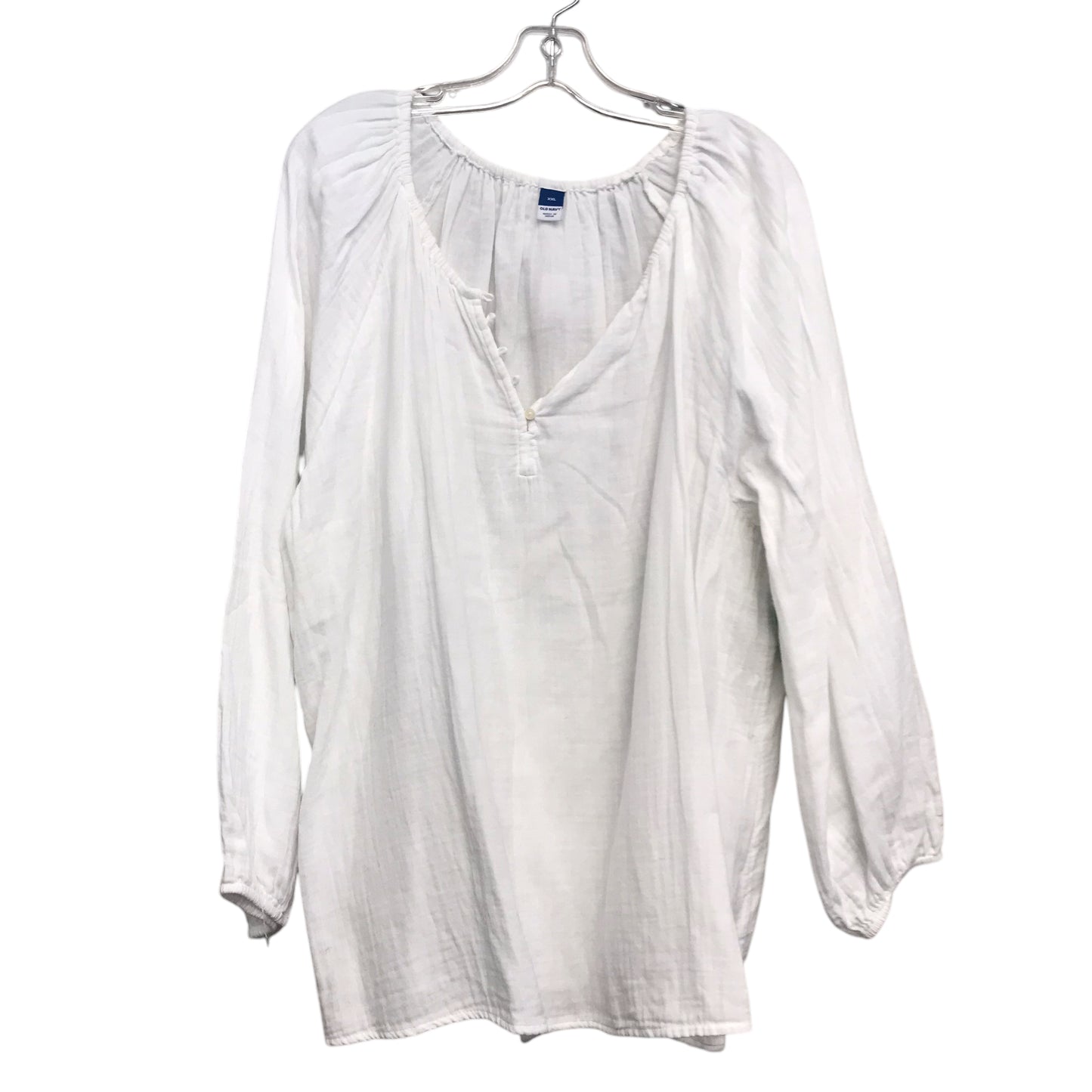 Top Ls By Old Navy In White, Size:1X