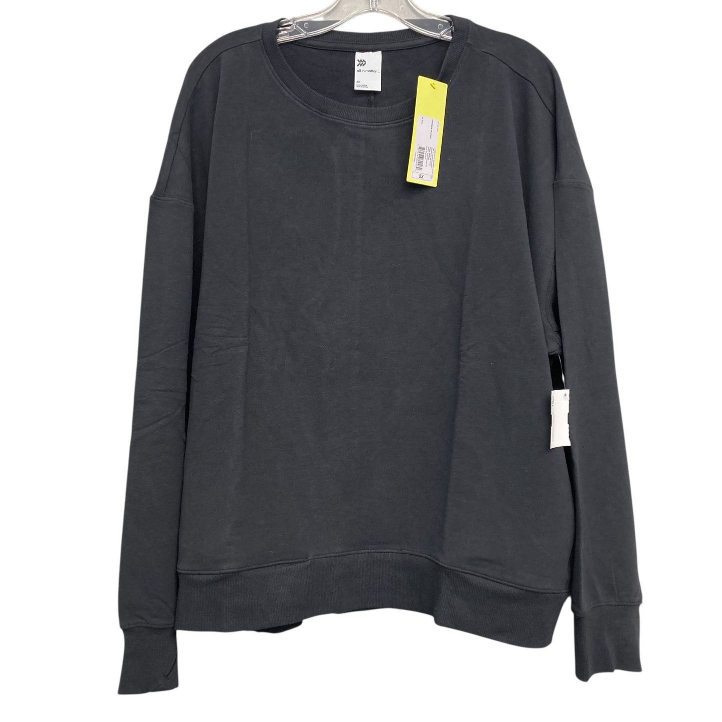 Top Ls Basic By All In Motion In Black, Size:2X