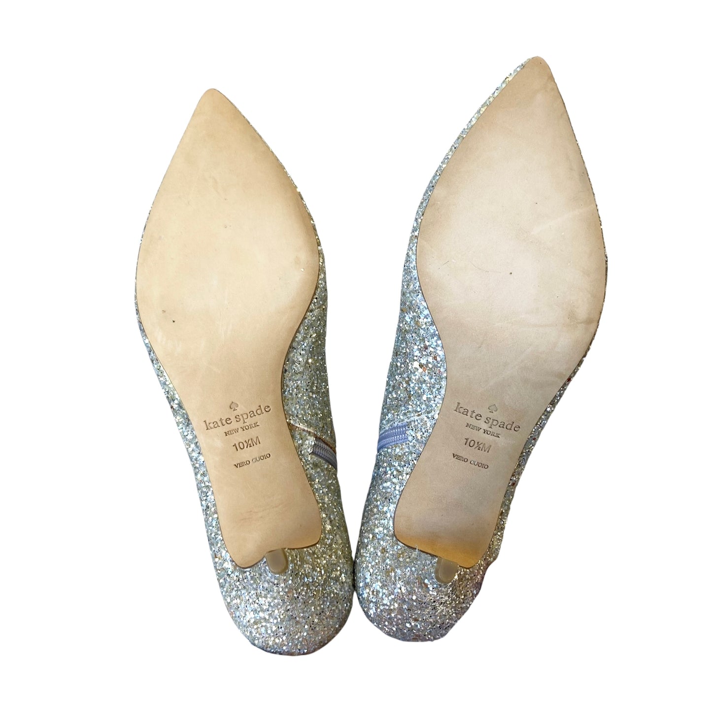 Boots Designer By Kate Spade In Silver, Size:10.5