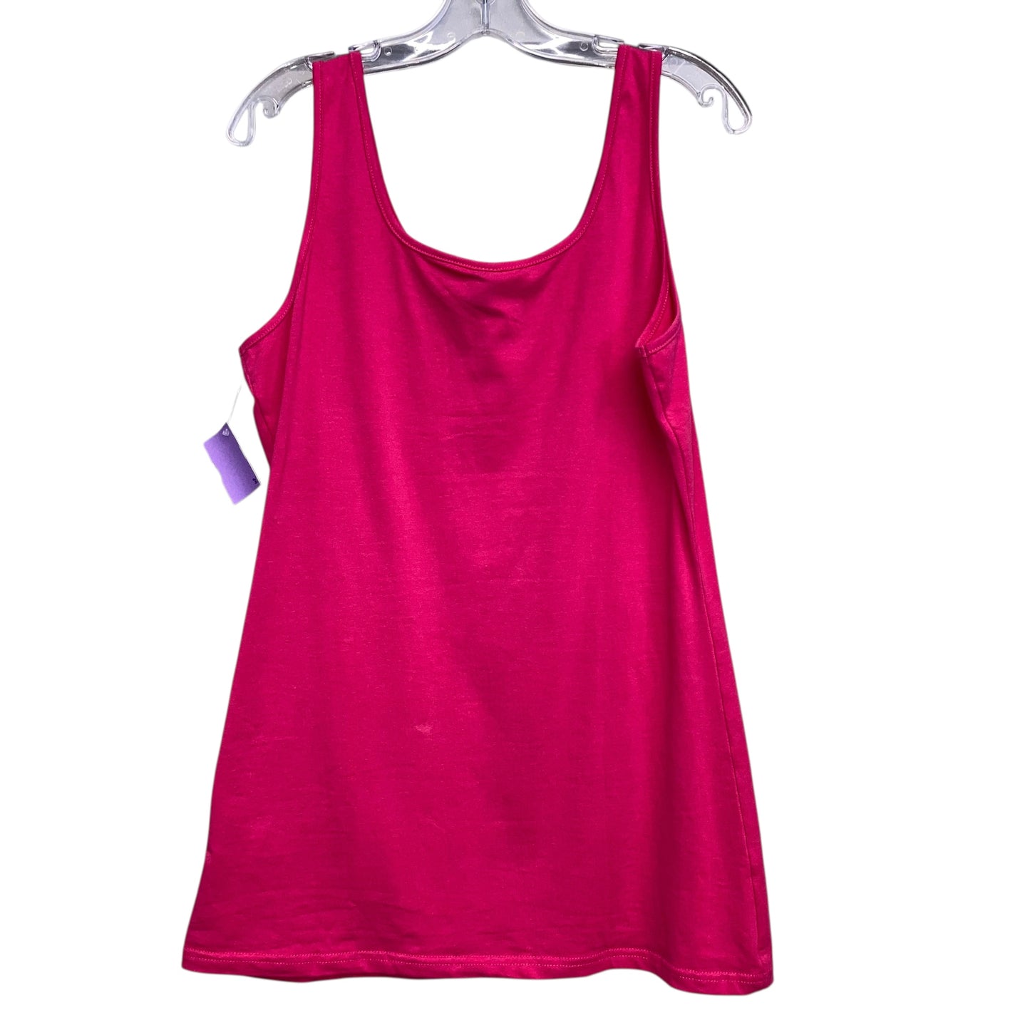 Top Sleeveless Basic By Shein In Pink, Size:Xl