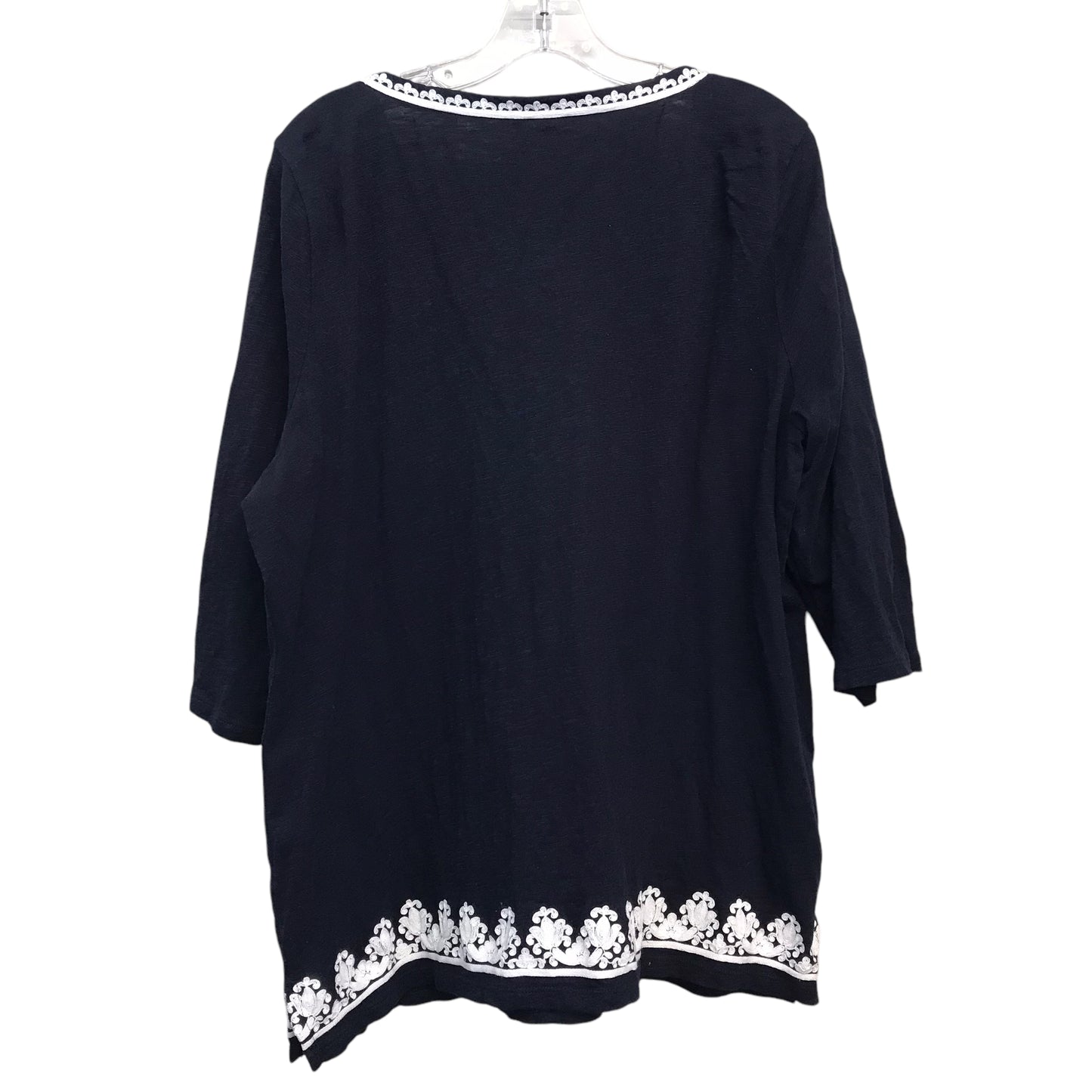 Top Ls By Talbots In Navy, Size:2X