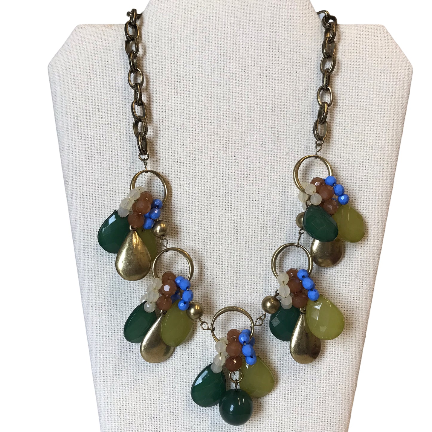 Necklace Statement In Green