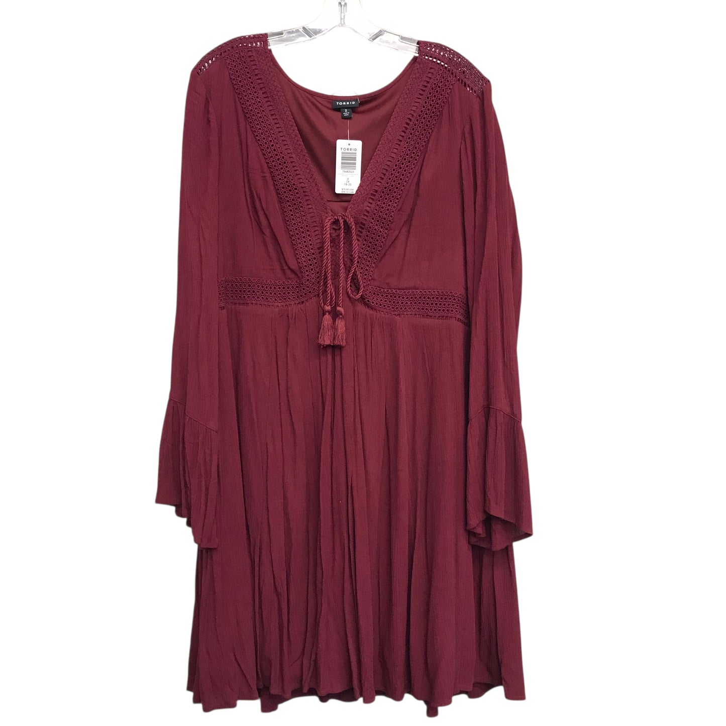 Dress Casual Short By Torrid In Maroon, Size:2X