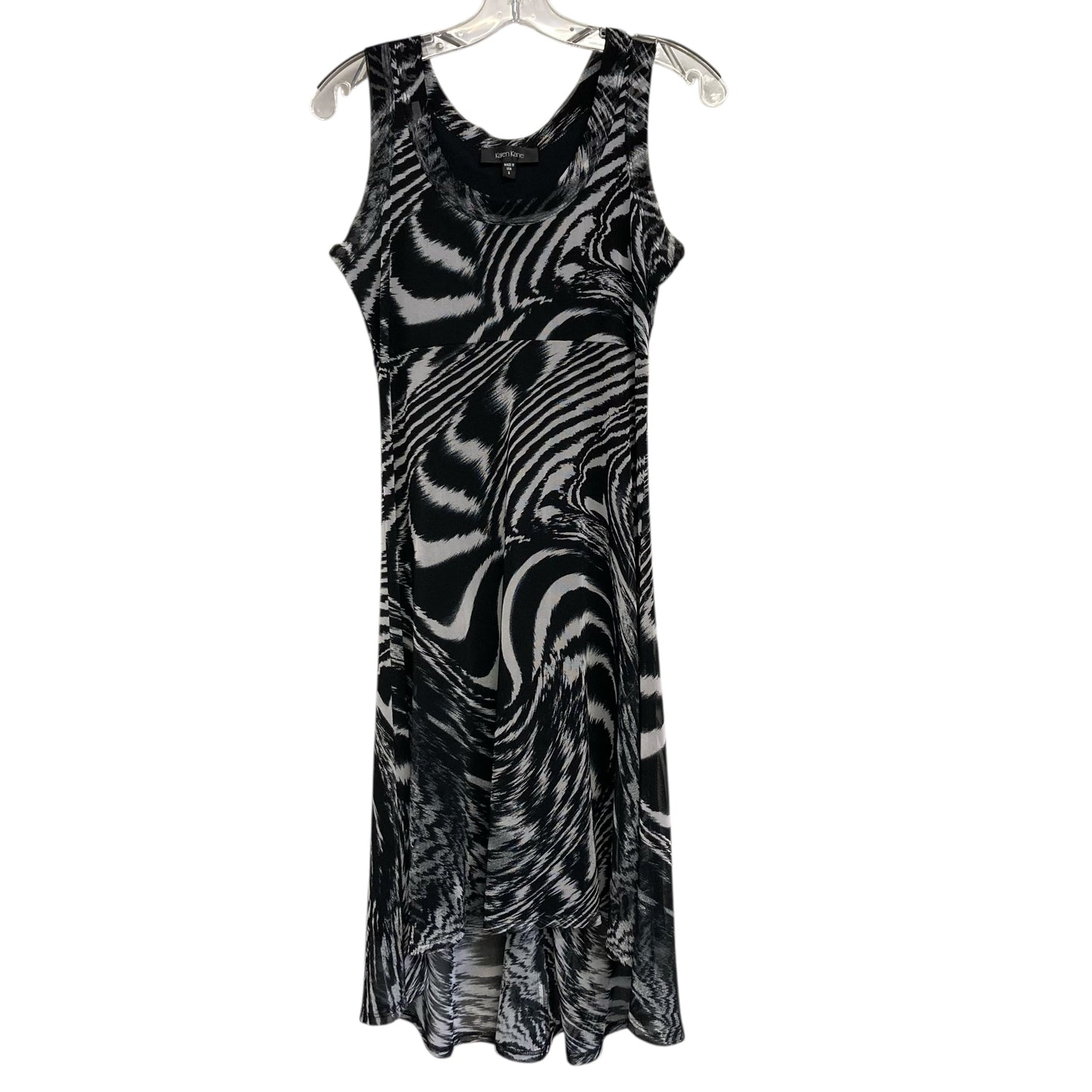 Dress Casual Midi By Karen Kane In Black & White, Size:S