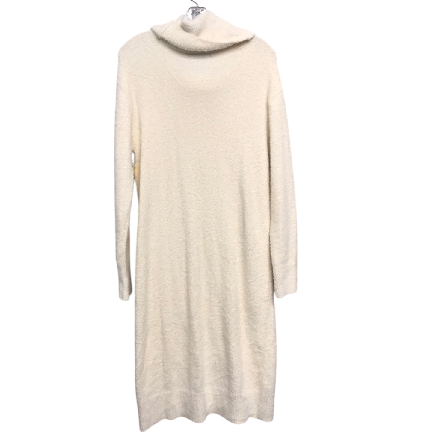 Dress Casual Midi By Banana Republic In Cream, Size:M