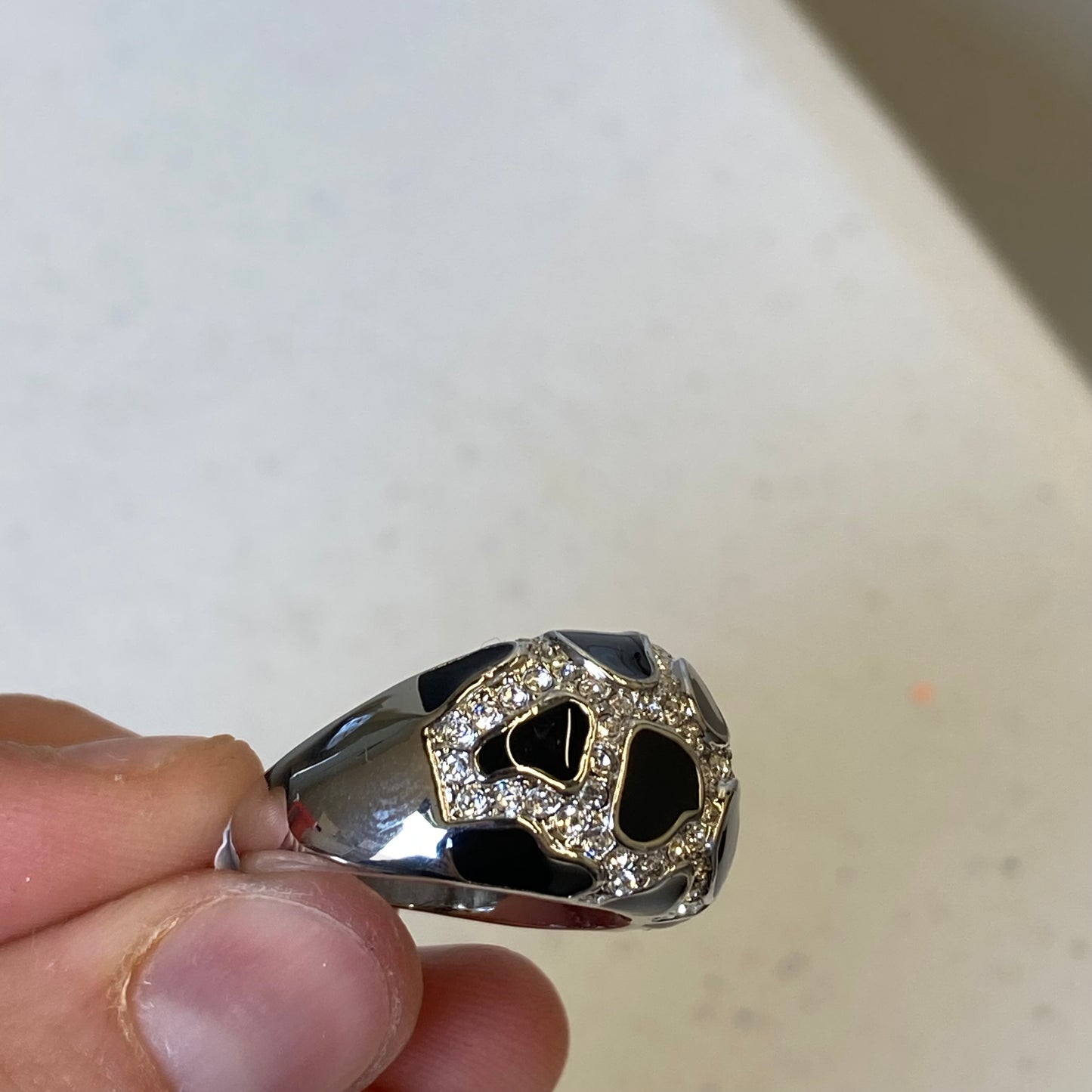 Ring Statement In Silver, Size:8