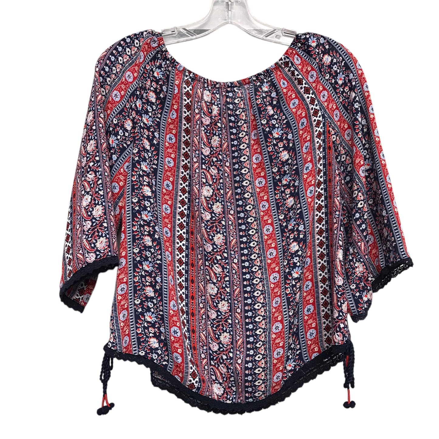 Top Ls By Westport In Blue Red & White, Size:Xs