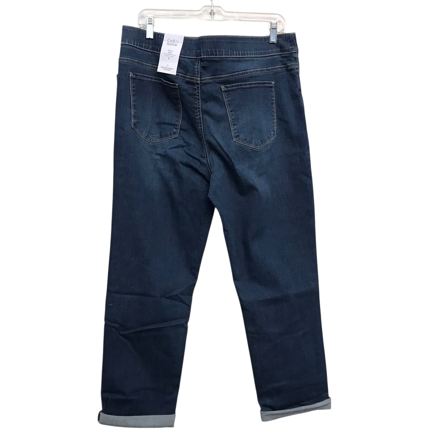Jeans Straight By Croft And Barrow In Blue, Size:18