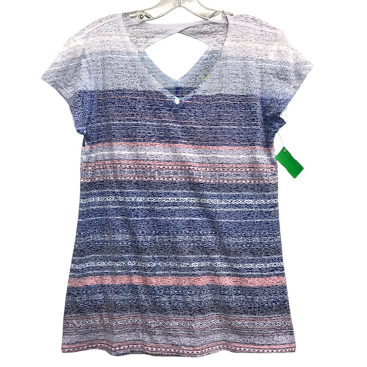 Top Ss By Earth Yoga In Blue, Size:Xl