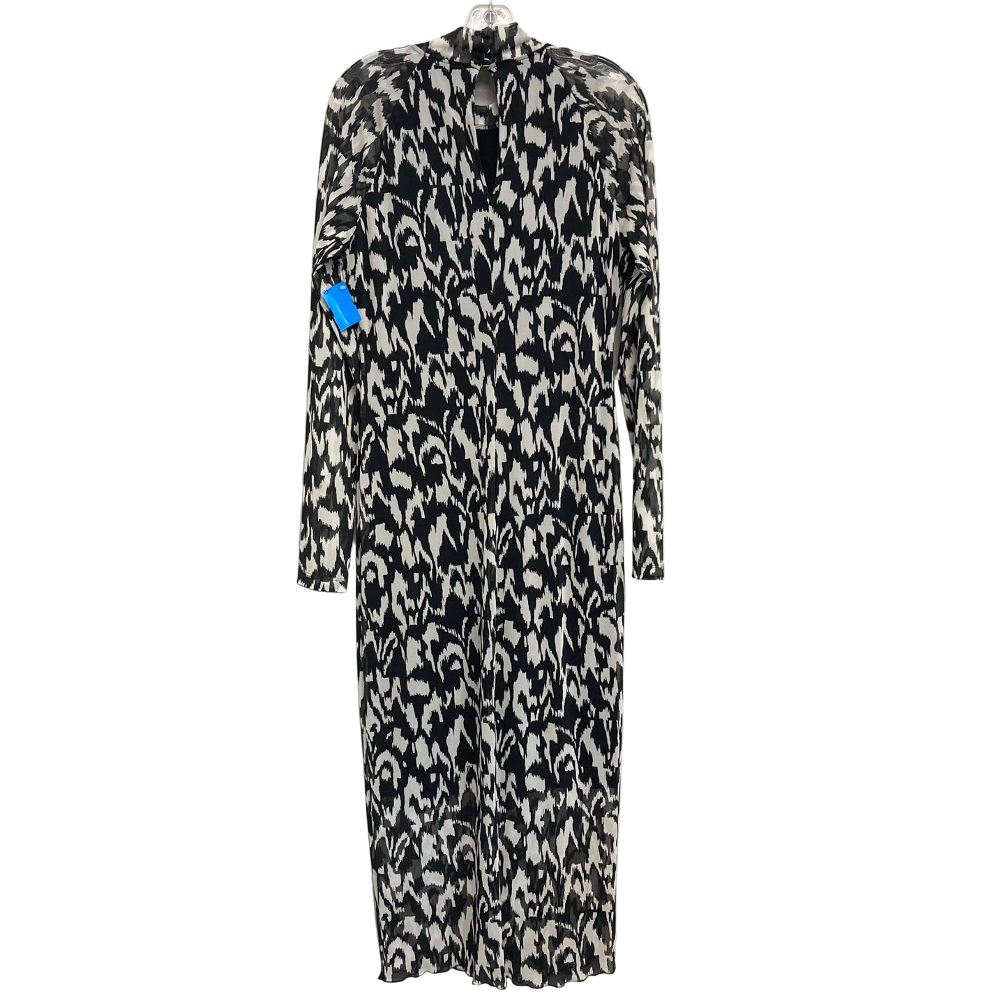 Dress Party Long By Anthropologie In Black & White, Size:L