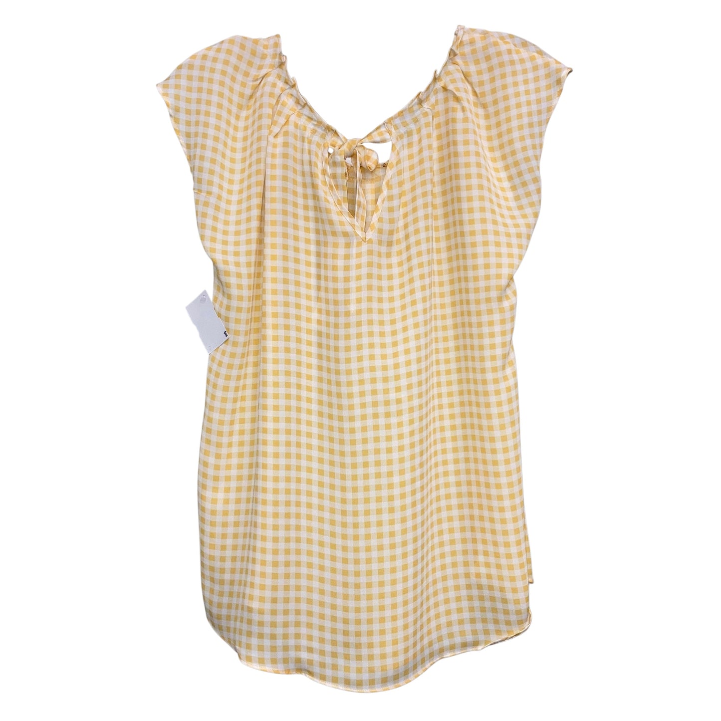 Top Sleeveless By Lc Lauren Conrad In Checkered Pattern, Size:M