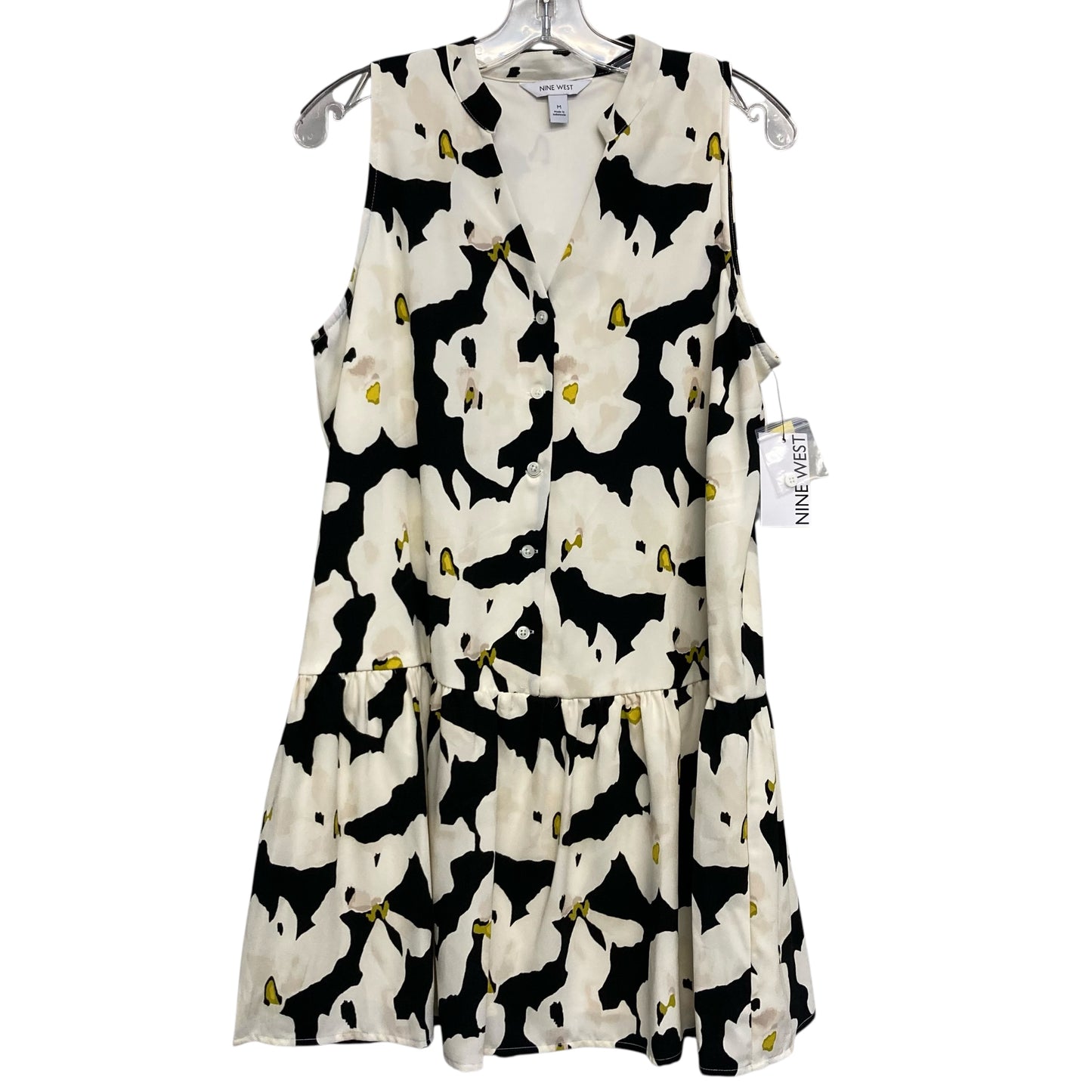 Dress Casual Short By Nine West In Black & White, Size:M