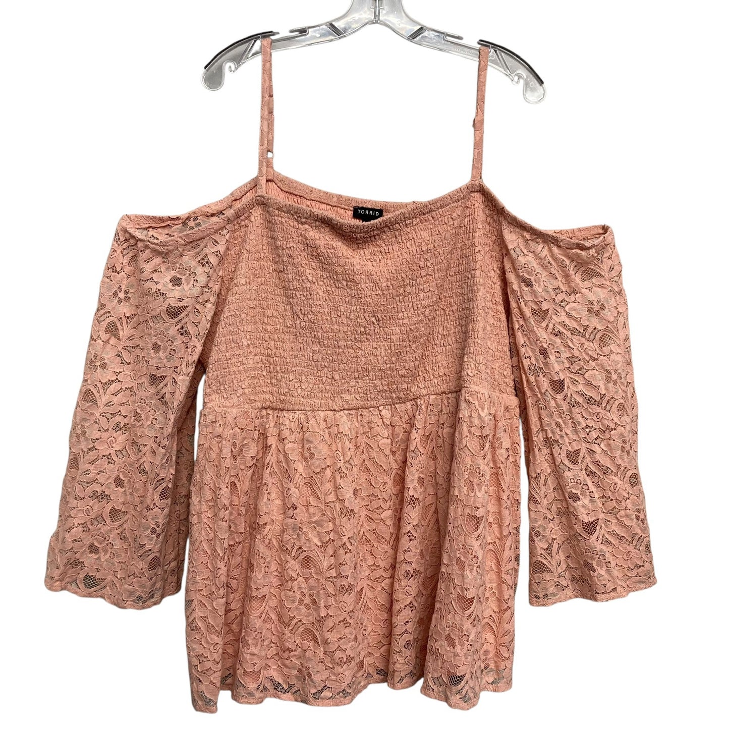 Top LS By Torrid In Pink, Size:4X
