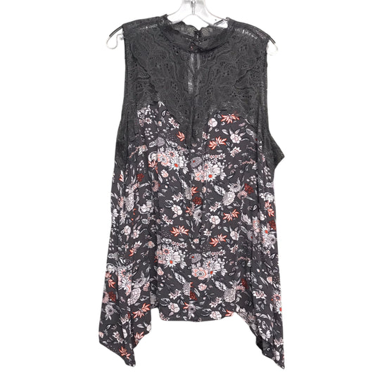 Top Sleeveless By Torrid In Grey, Size:3X