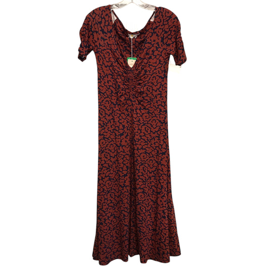Dress Casual Midi By Boden In Blue & Red, Size:Xs
