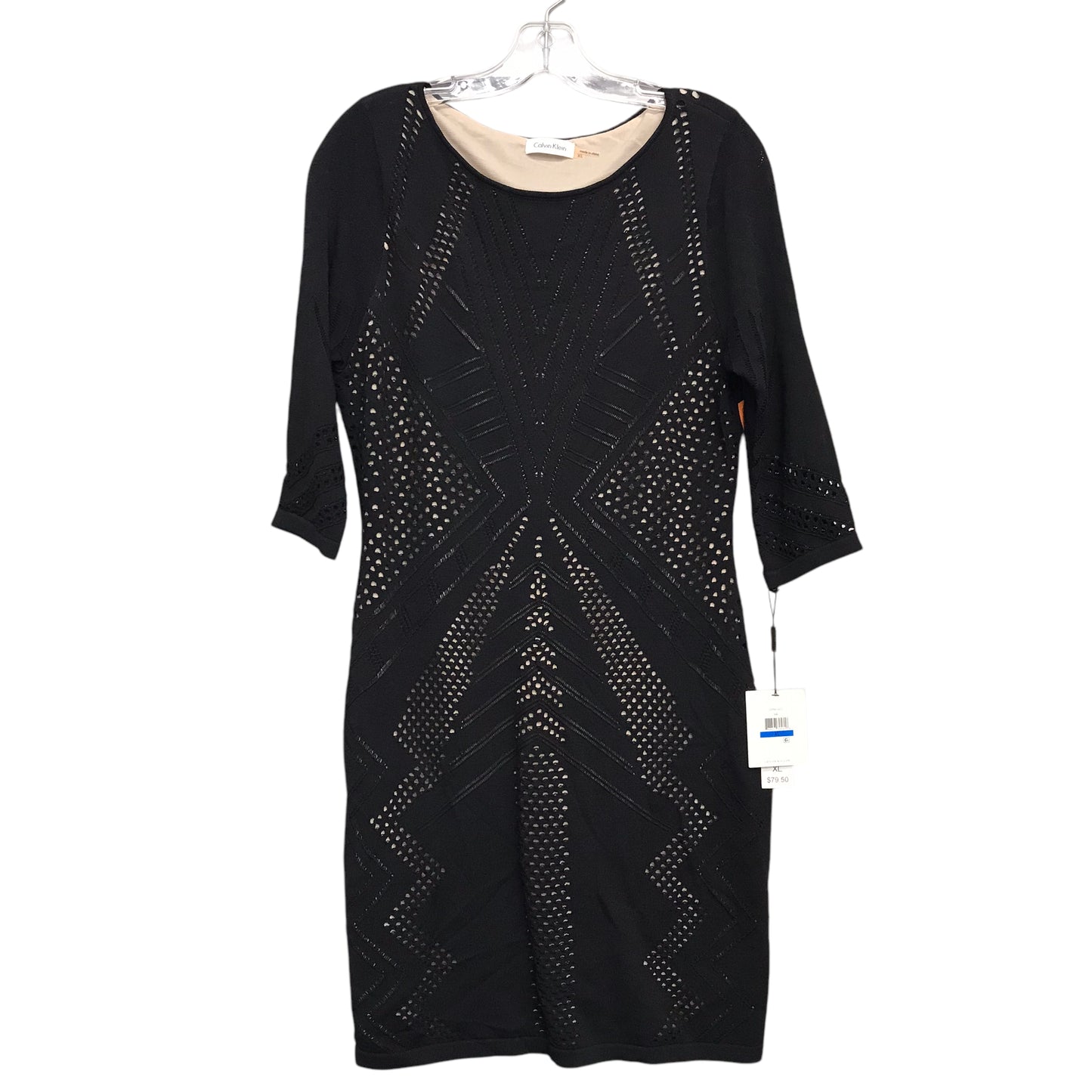 Dress Party Short By Calvin Klein In Black, Size:Xl