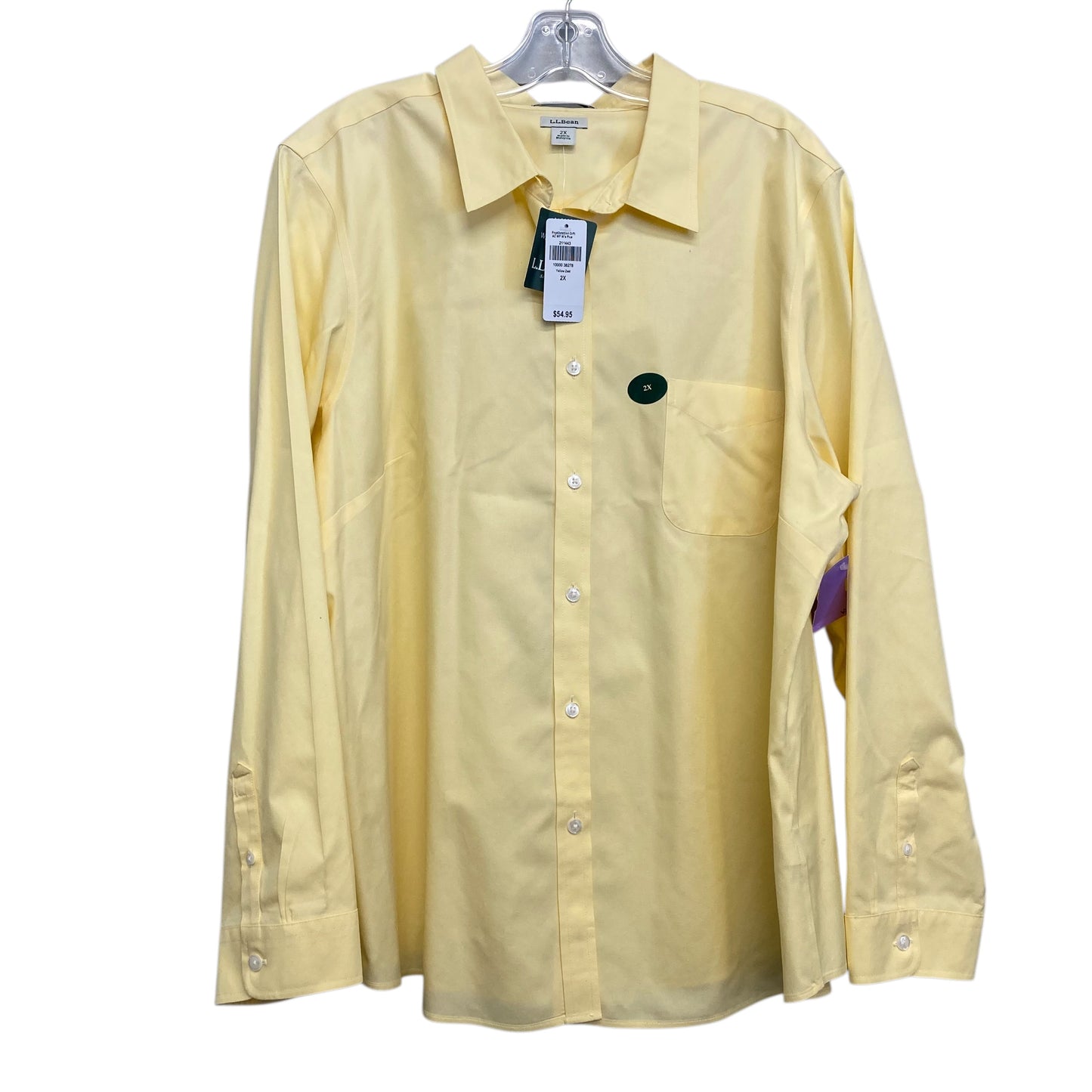 Top Ls By L.L. Bean In Yellow, Size:2X