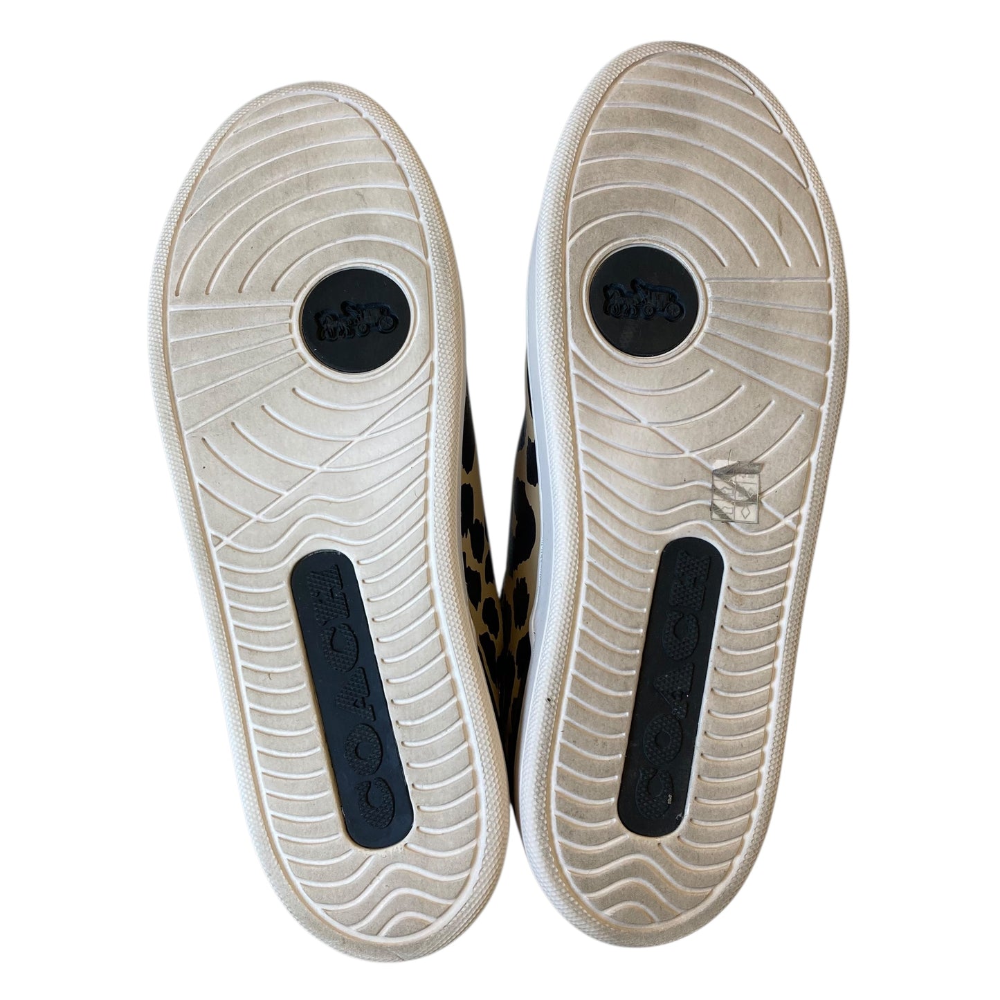 Shoes Designer By Coach In Animal Print, Size:9.5