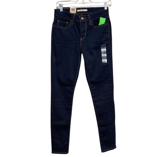 Jeans Skinny By Levis In Blue Denim, Size:4
