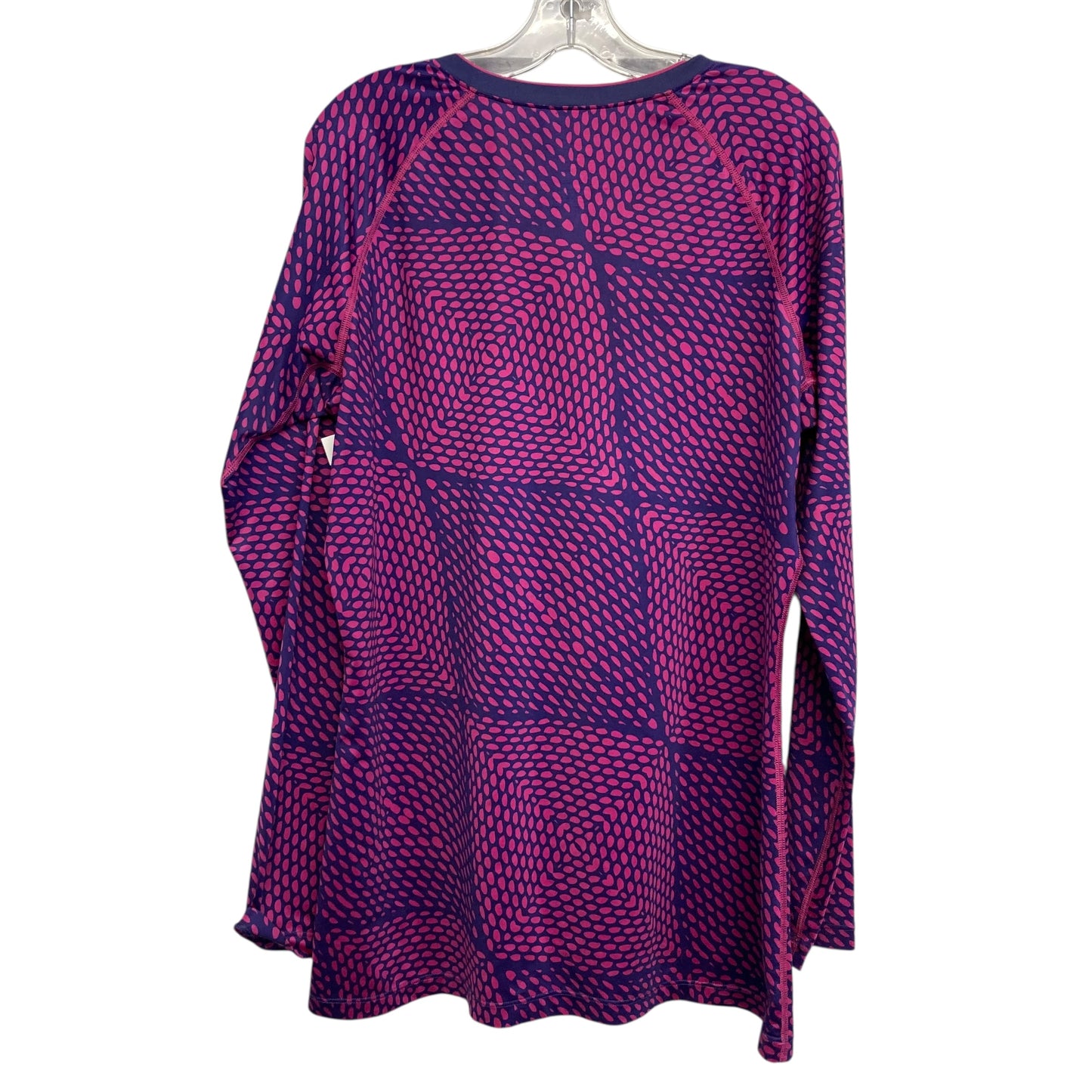 Athletic Top Ls Crewneck By Nike Apparel In Pink & Purple, Size:Xl