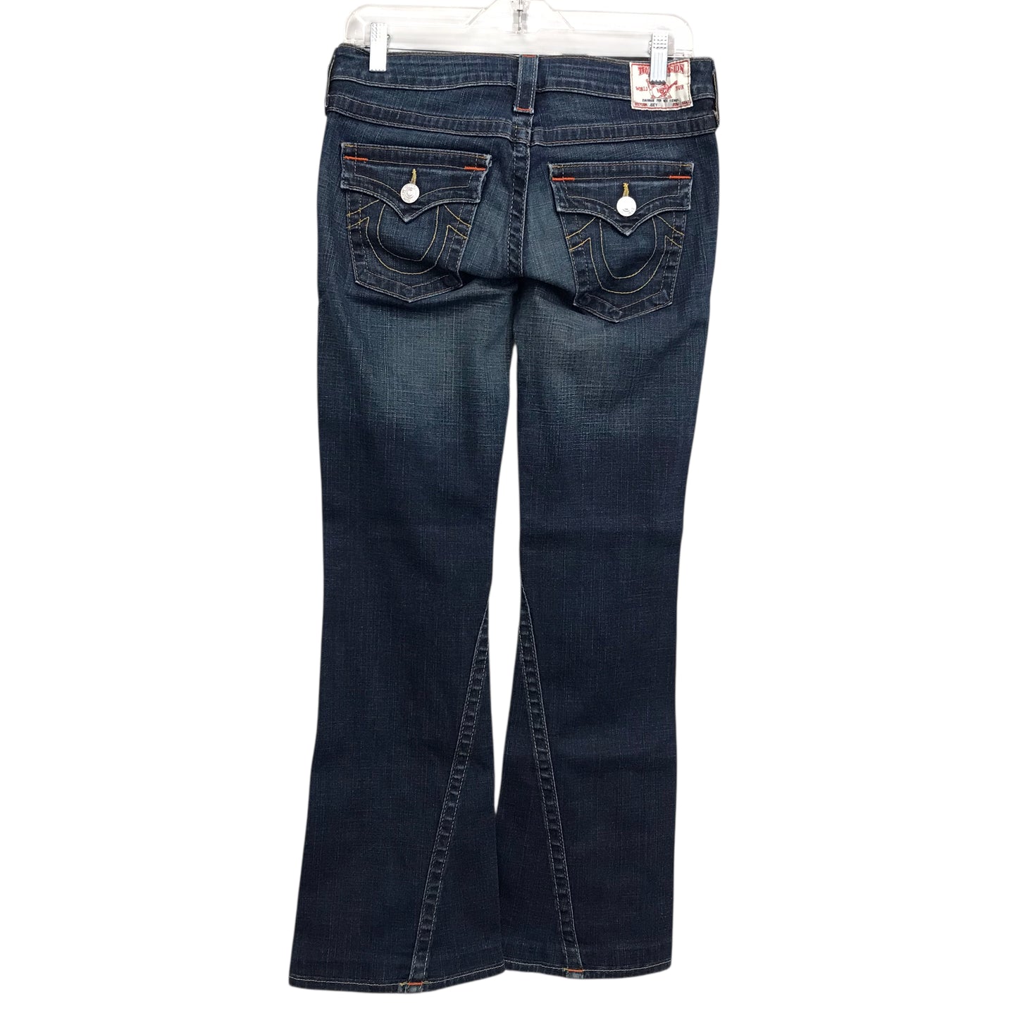 Jeans Boot Cut By True Religion In Blue Denim, Size:4