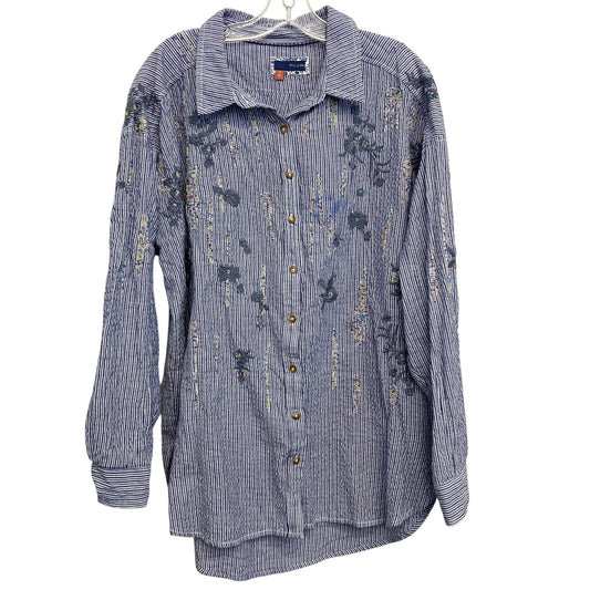 Top Ls By Pilcro In Striped Pattern, Size:M