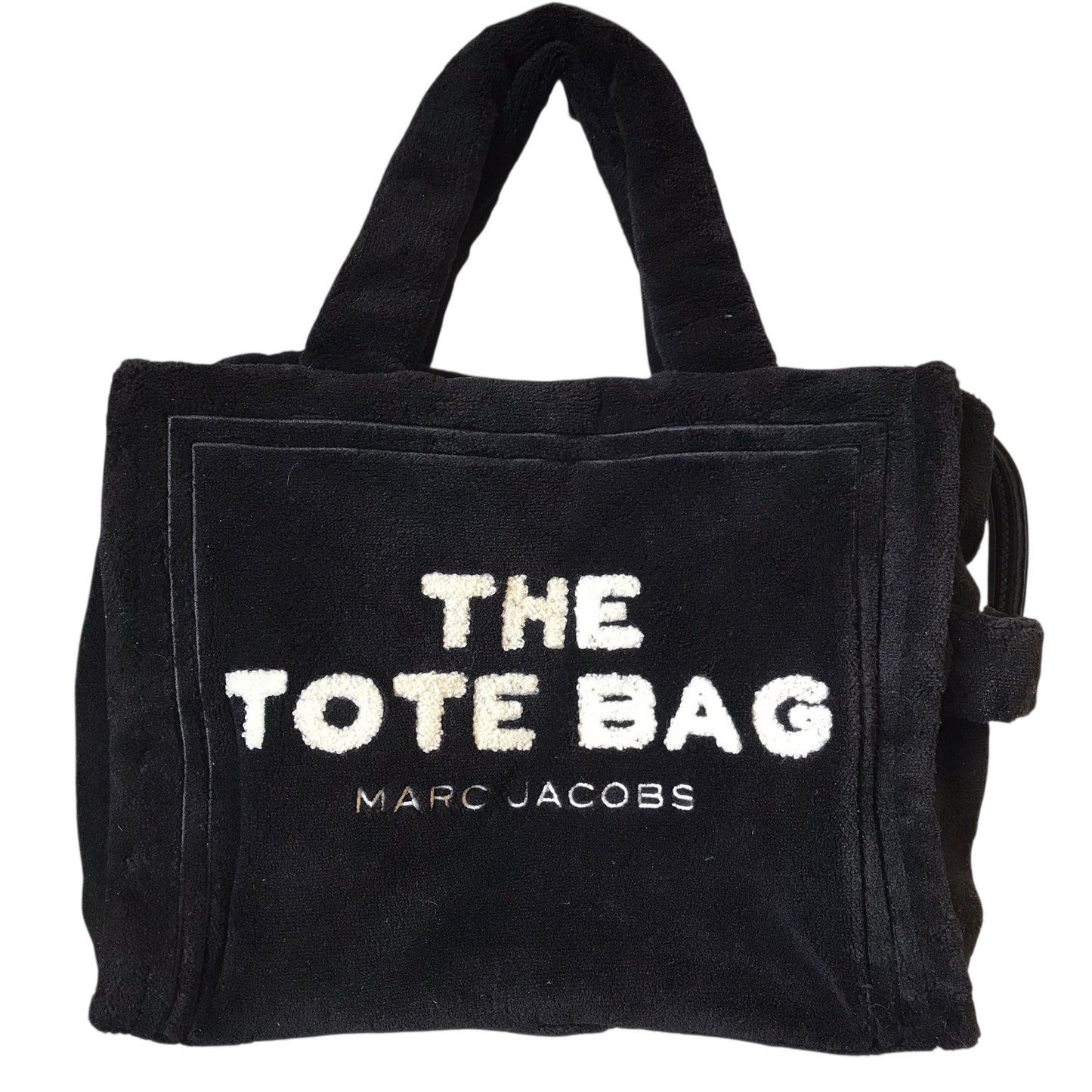 Handbag Luxury Designer By Marc Jacobs In Black & White, Size:Medium