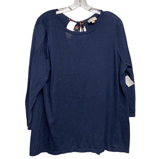 Top Ls By Loft In Navy, Size:Xl