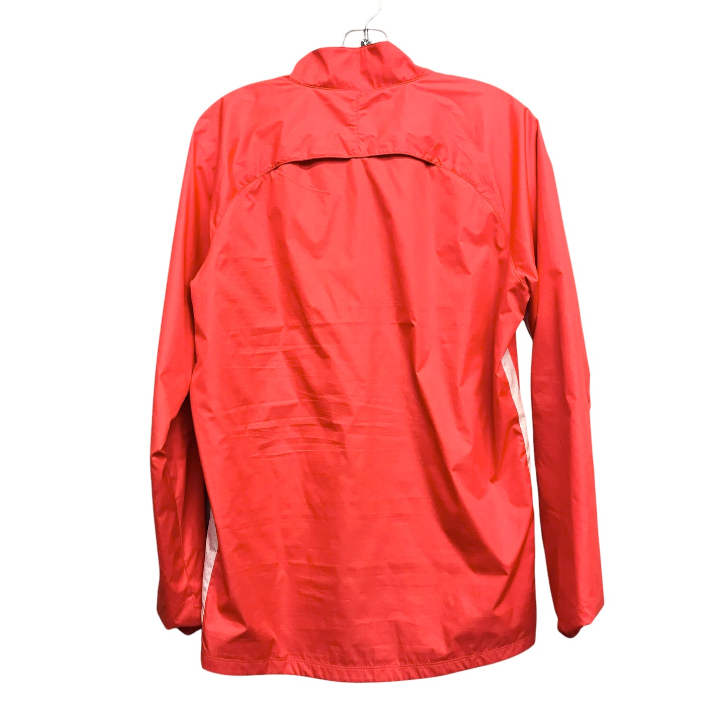 Athletic Jacket By Nike In Orange, Size:S