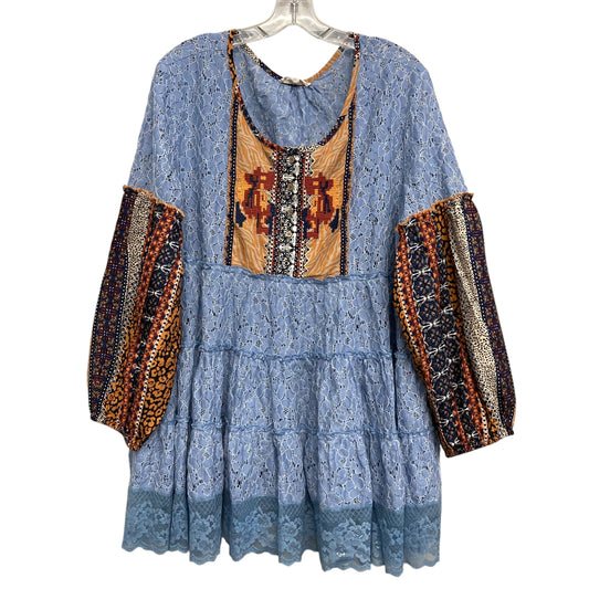 Top Ls By Indigo Thread In Black & Orange, Size:Xl