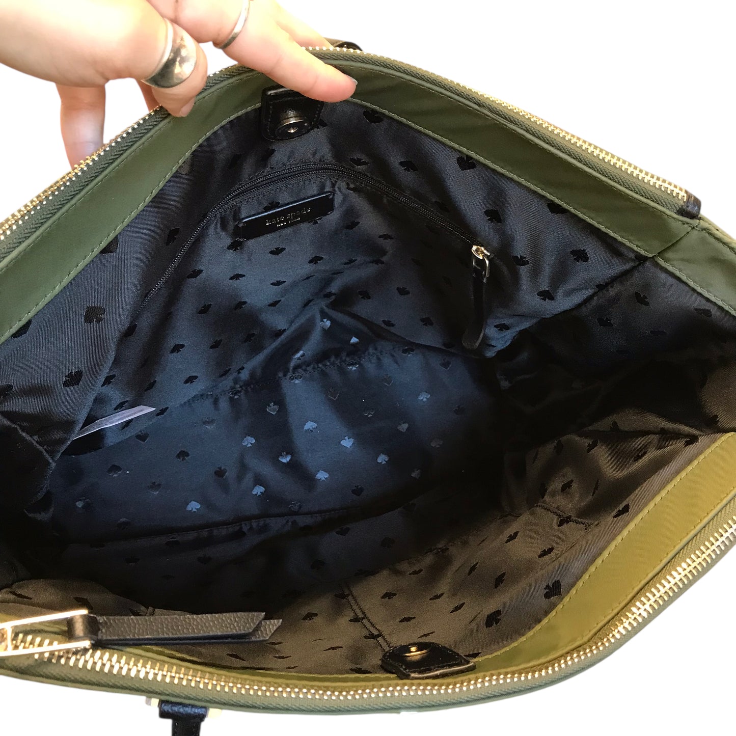 Handbag Designer By Kate Spade In Green, Size:Large