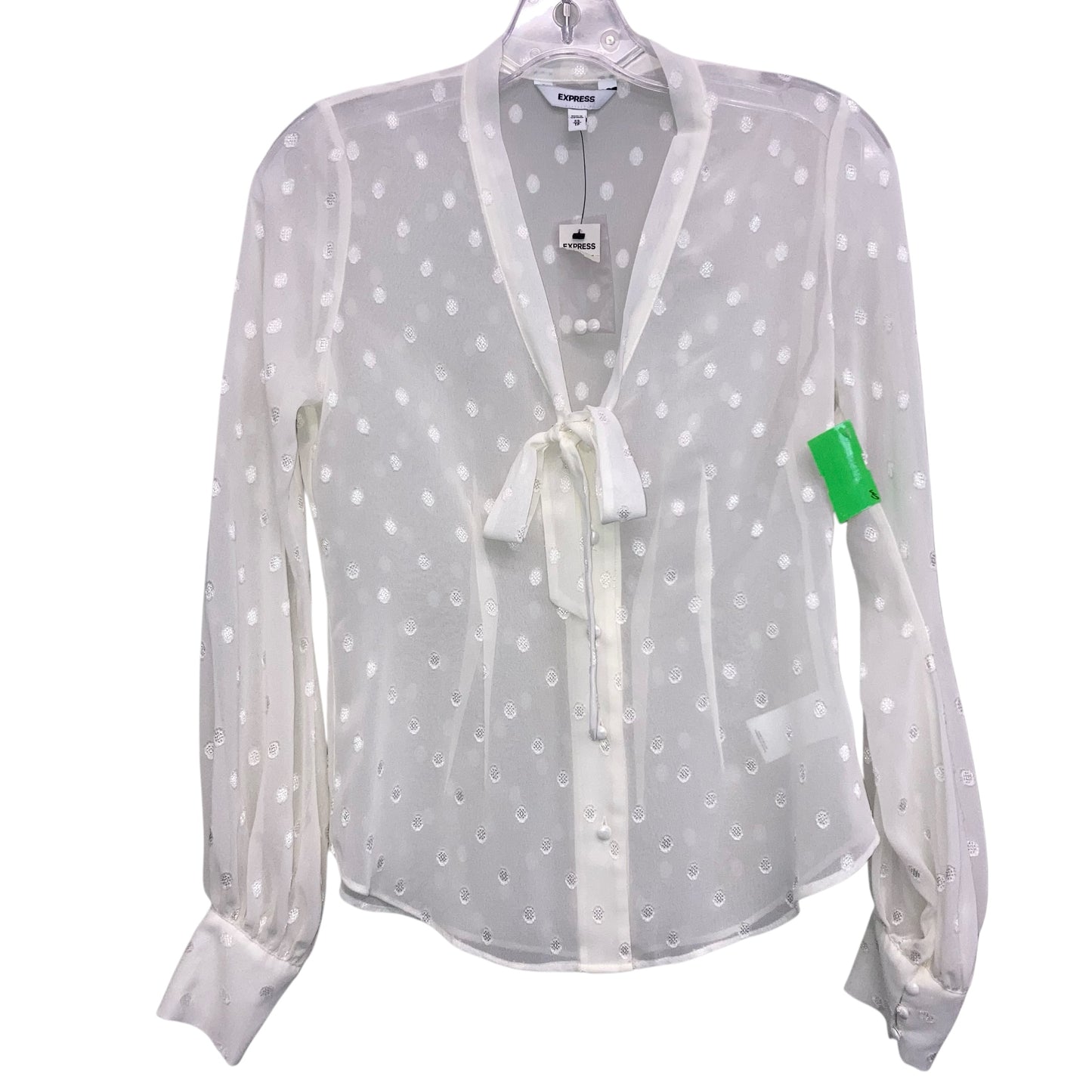 Top Ls By Express In Cream, Size:Xs