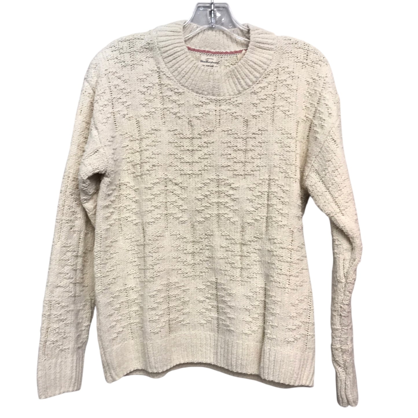Sweater By Weatherproof In Cream, Size:M