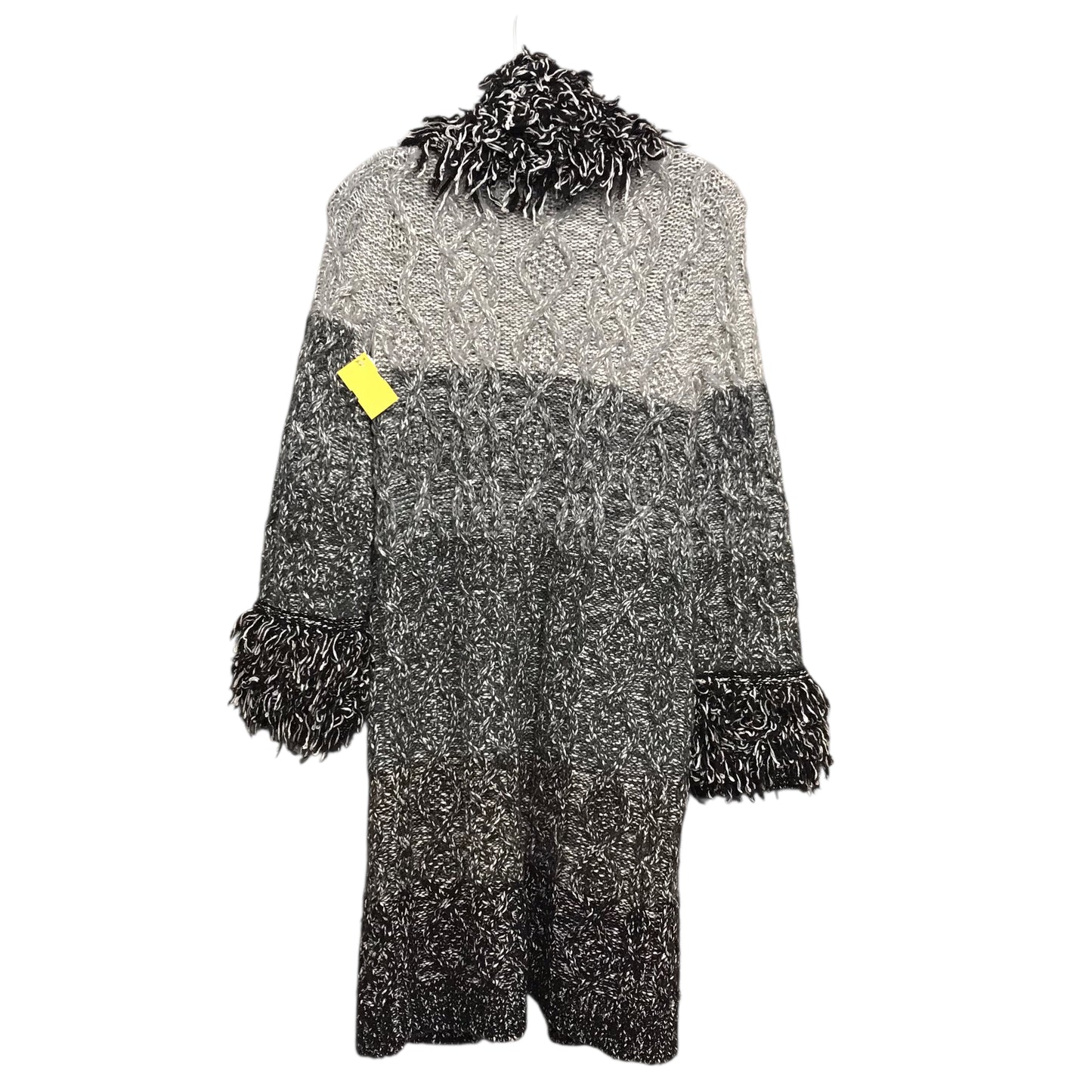 Cardigan By Pilcro In Black & Grey, Size:S