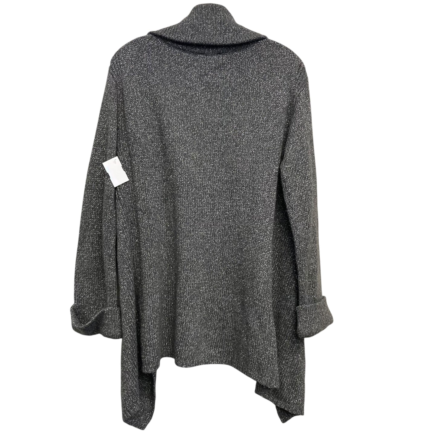 Sweater Cardigan By Talbots In Grey, Size:M
